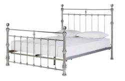 Heart of House Conan Super Kingsize Bed Frame - Chrome.